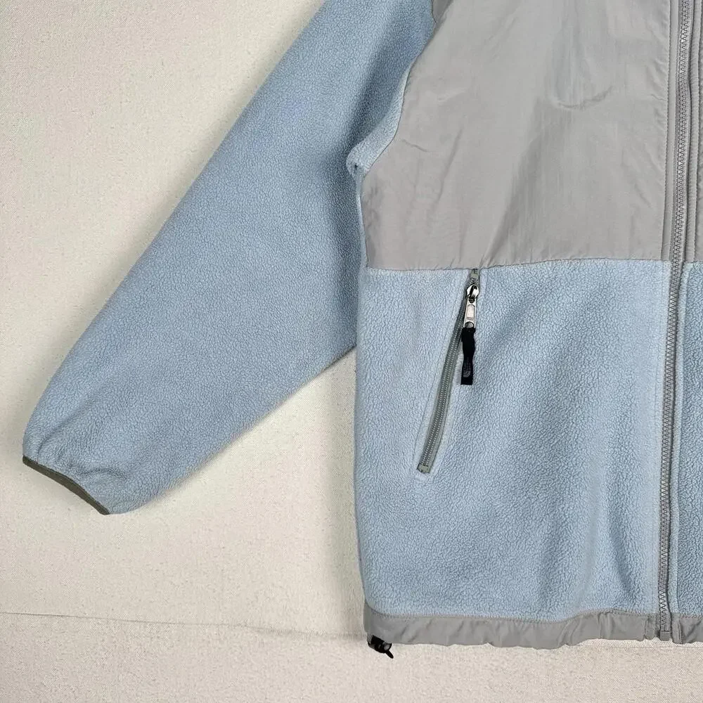 The North Face Youth X-Large XL Blue Gray Fleece Full Zip Jacket‎